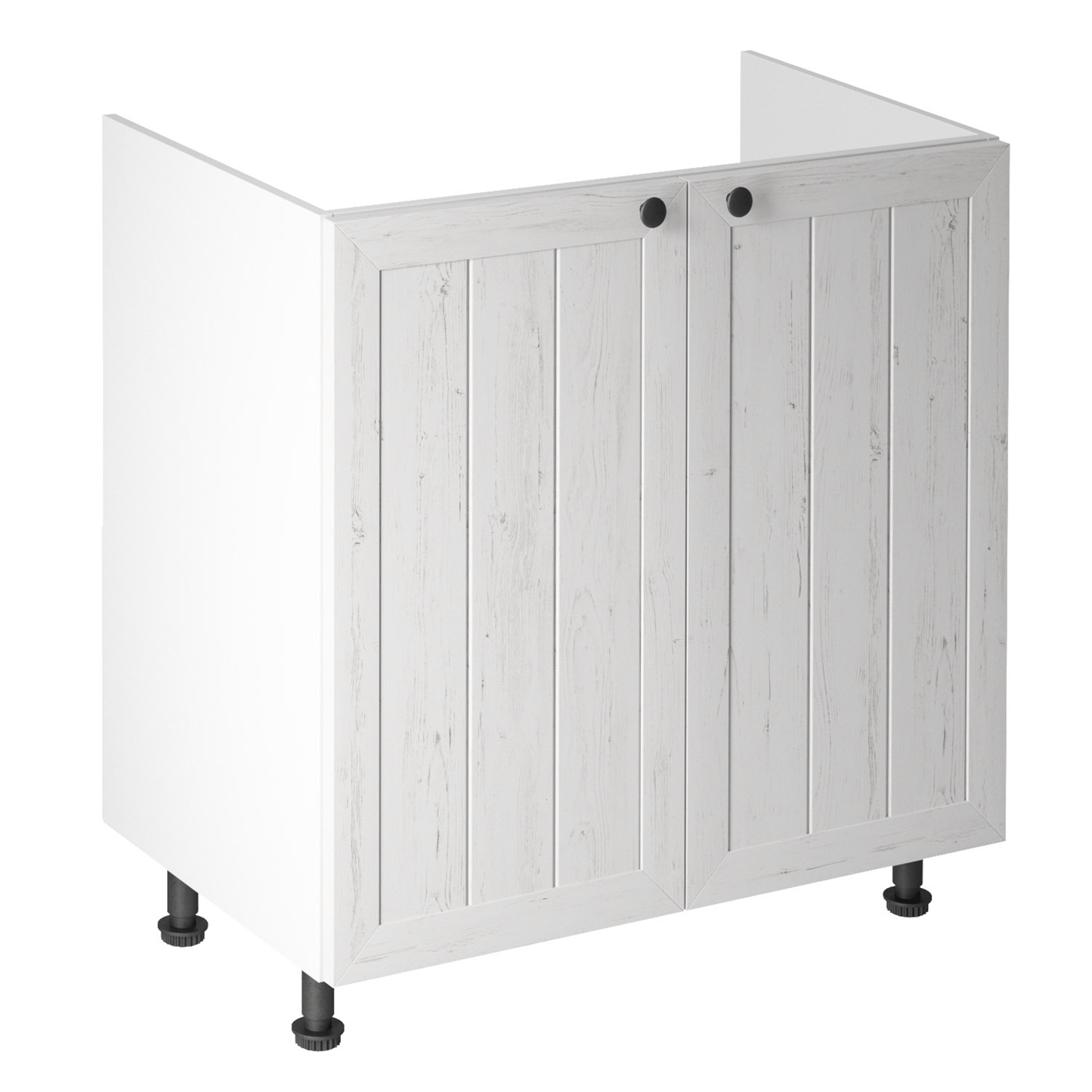 Dulap inferior chiuvetă D80Z, alb/pin Andersen, PROVENCE