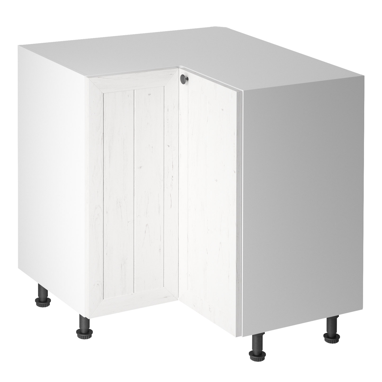 Dulap inferior de colţ D90N, alb/pin Andersen, PROVENCE