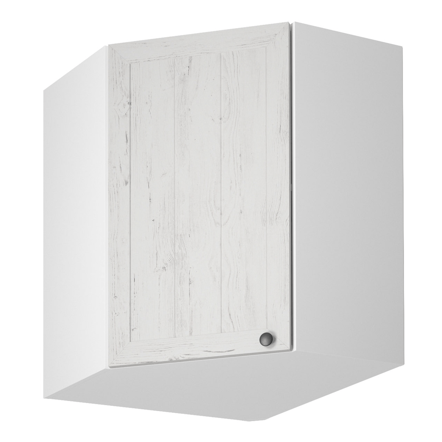 Dulap superior de colţ G60N, alb/pin Andersen, PROVENCE