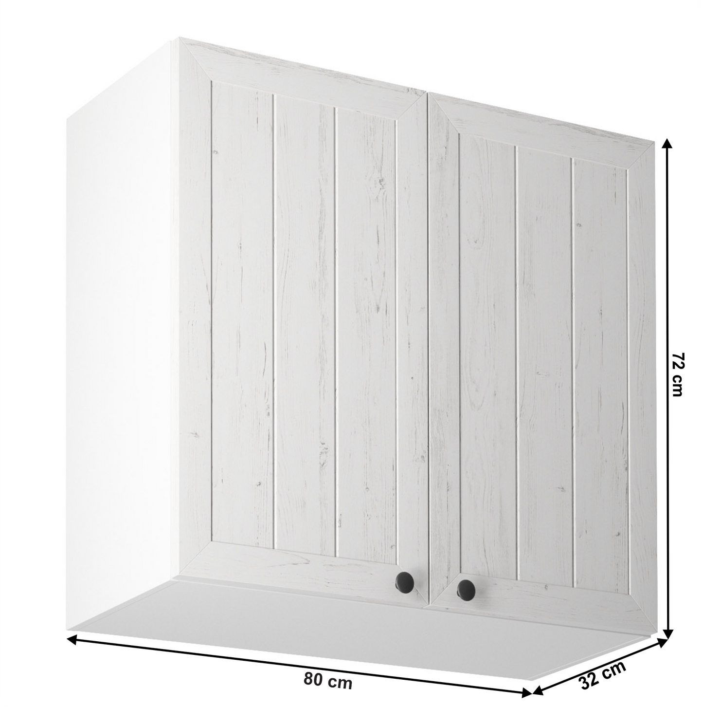 Dulap superior G80, alb/pin Andersen, PROVENCE