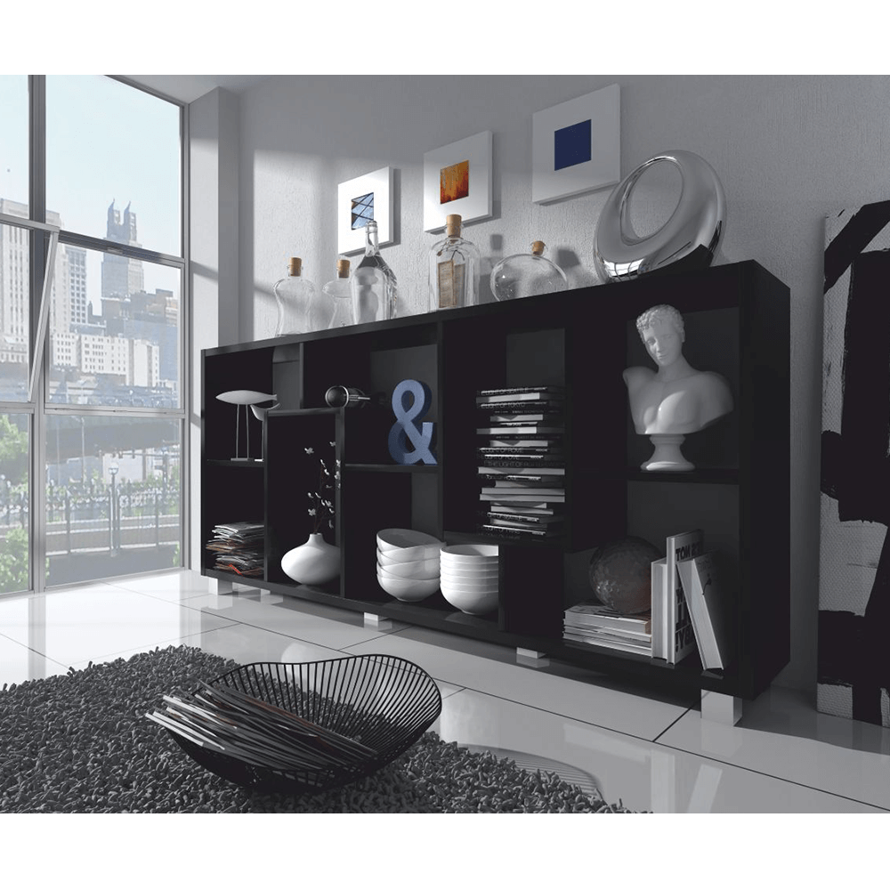 Etajeră, negru, ADEN