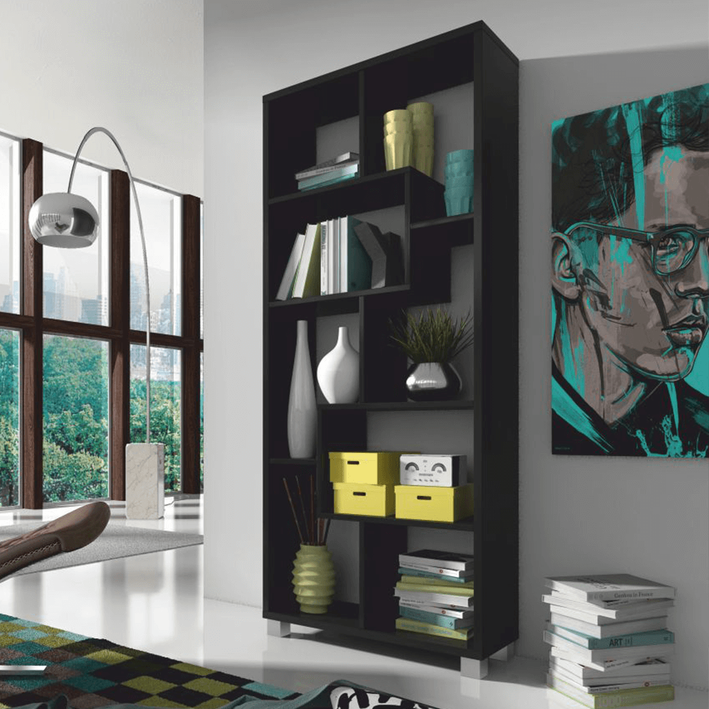 Etajeră, negru, ADEN