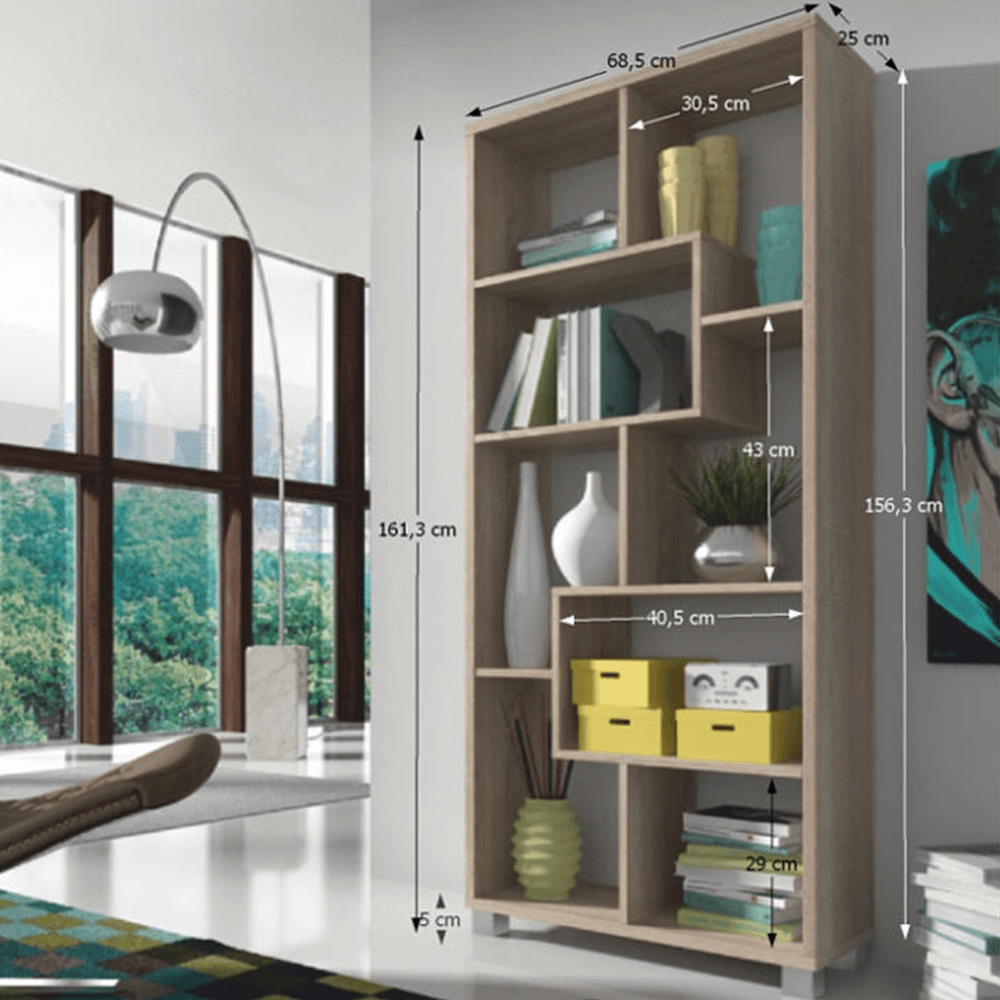 Etajeră, stejar sonoma, ADEN