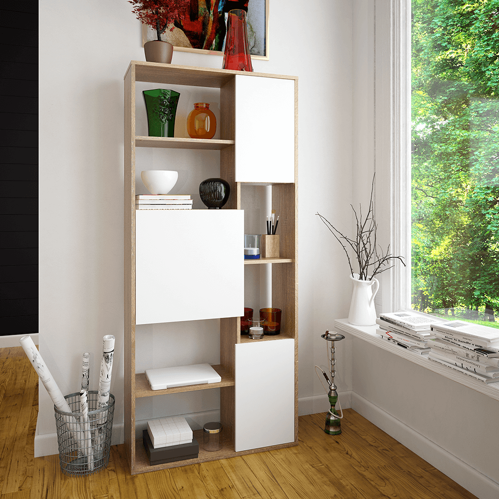 Raft, stejar sonom / alb, ULIMI