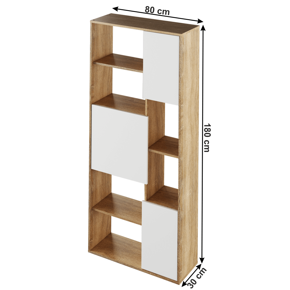 Raft, stejar sonom / alb, ULIMI
