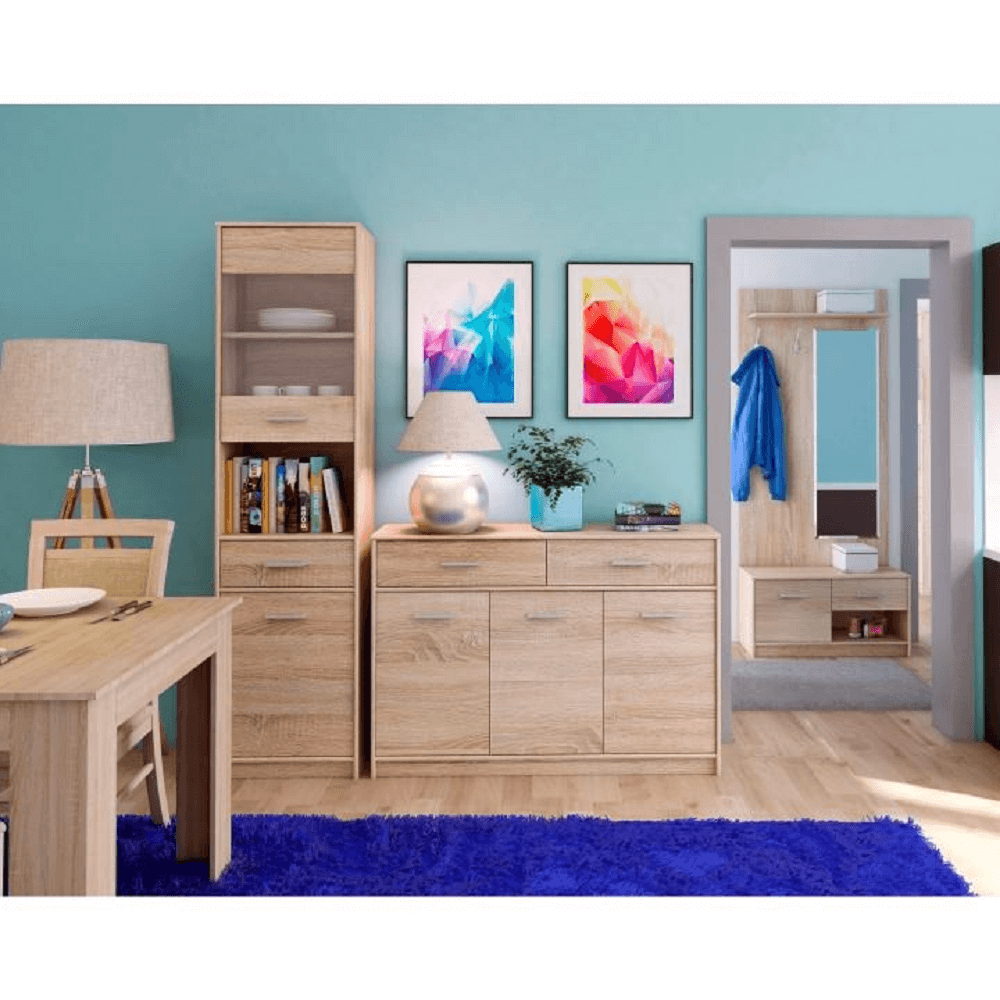 Etajeră deschisă 1S, stejar sonoma, TEYO