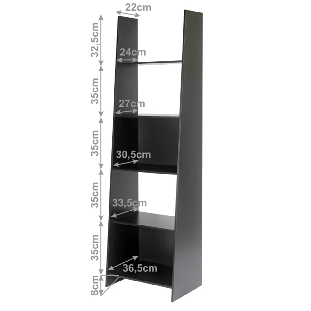 Etajeră, negru, DEKATO
