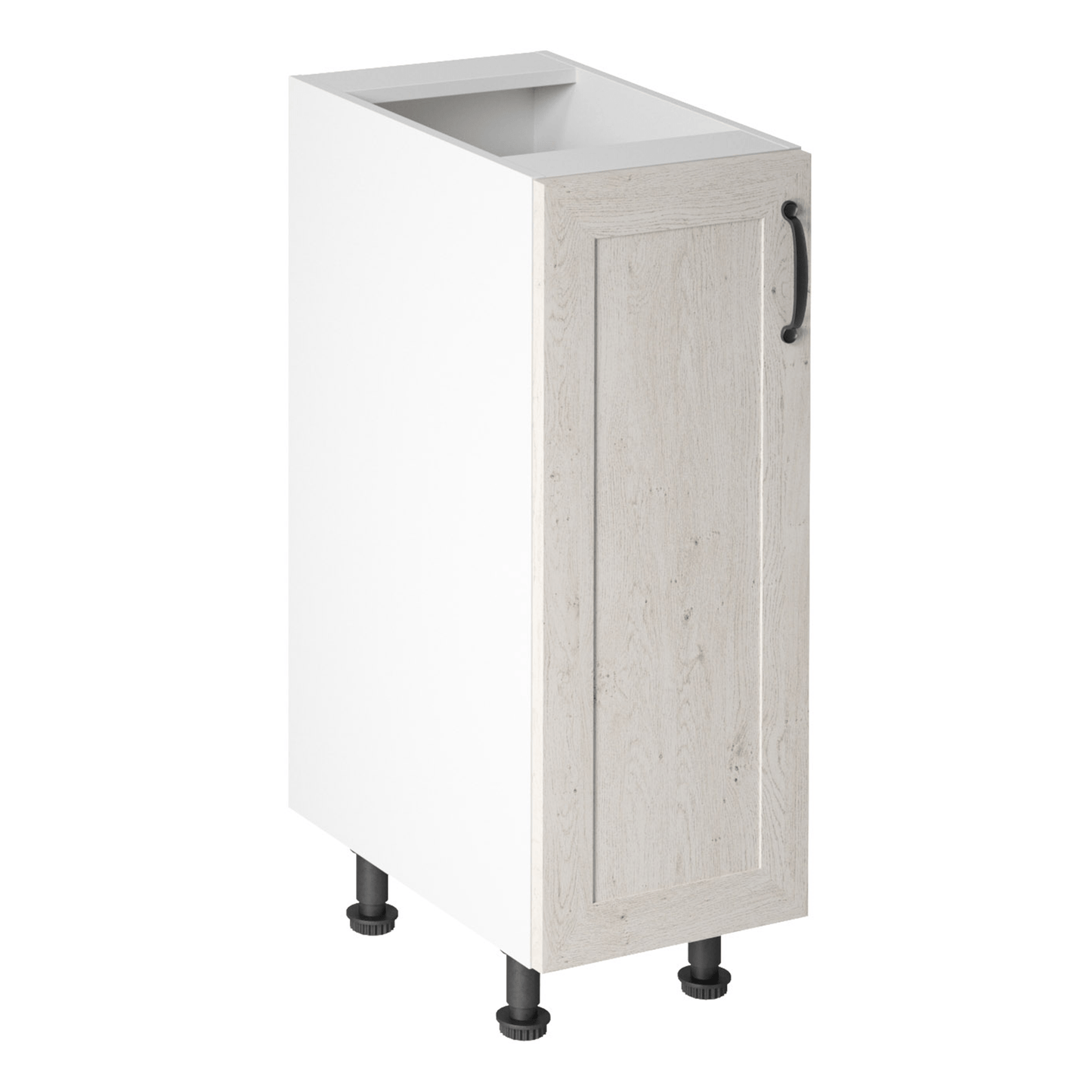 Dulap de jos, alb/pin nordic, stâng, ROYAL D31