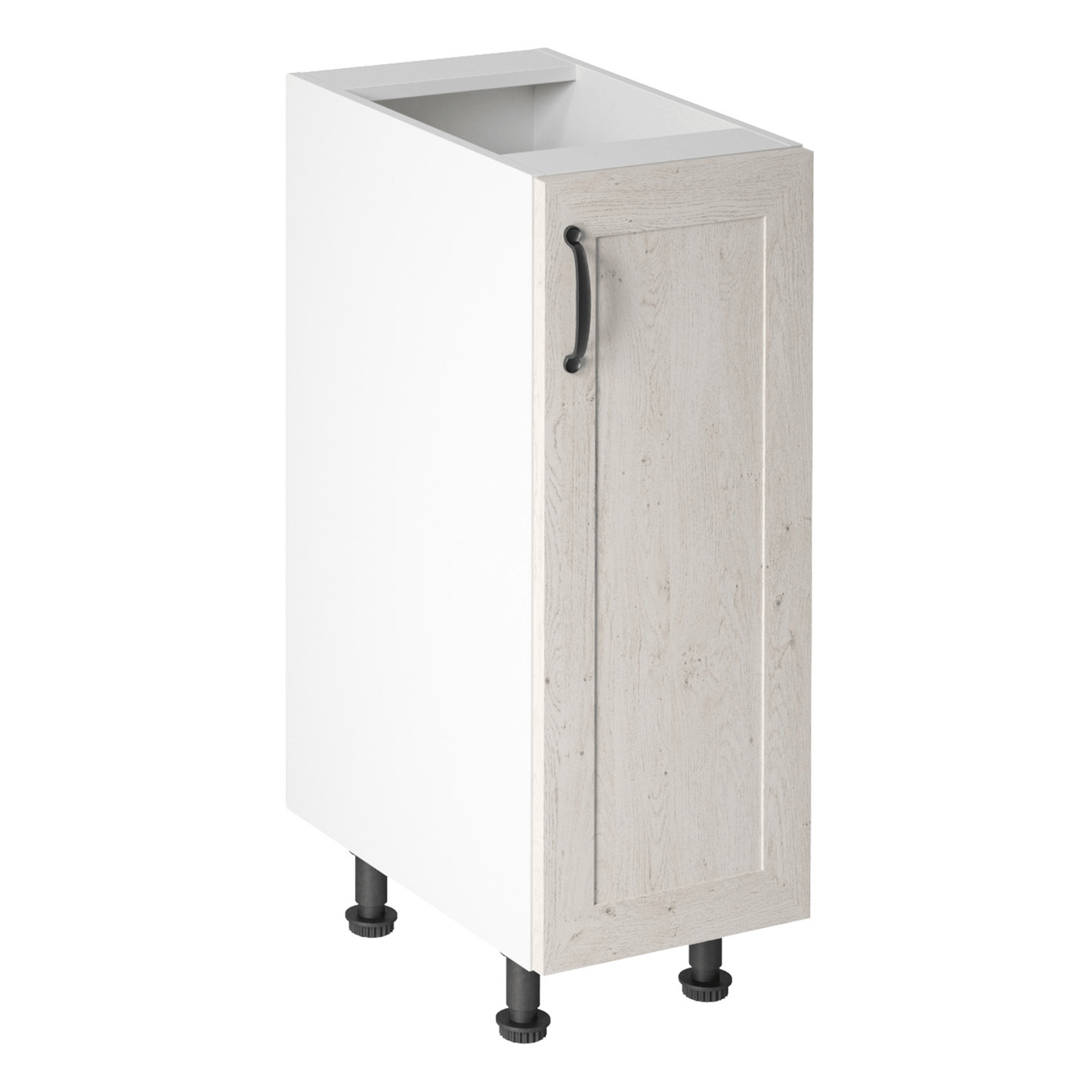 Dulap inferior D30, alb/pin nordic, deschidere dreapta, ROYAL