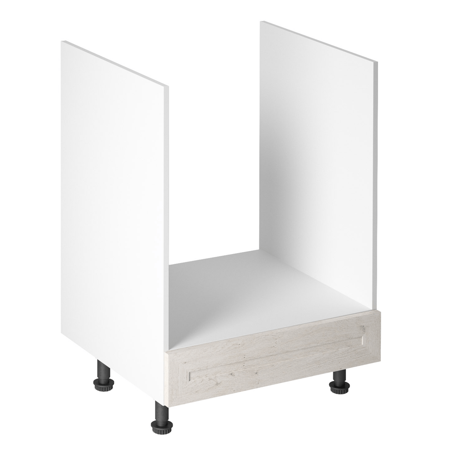 Dulap inferior pentru aragaz, alb/pin nordic, ROYAL D60ZK