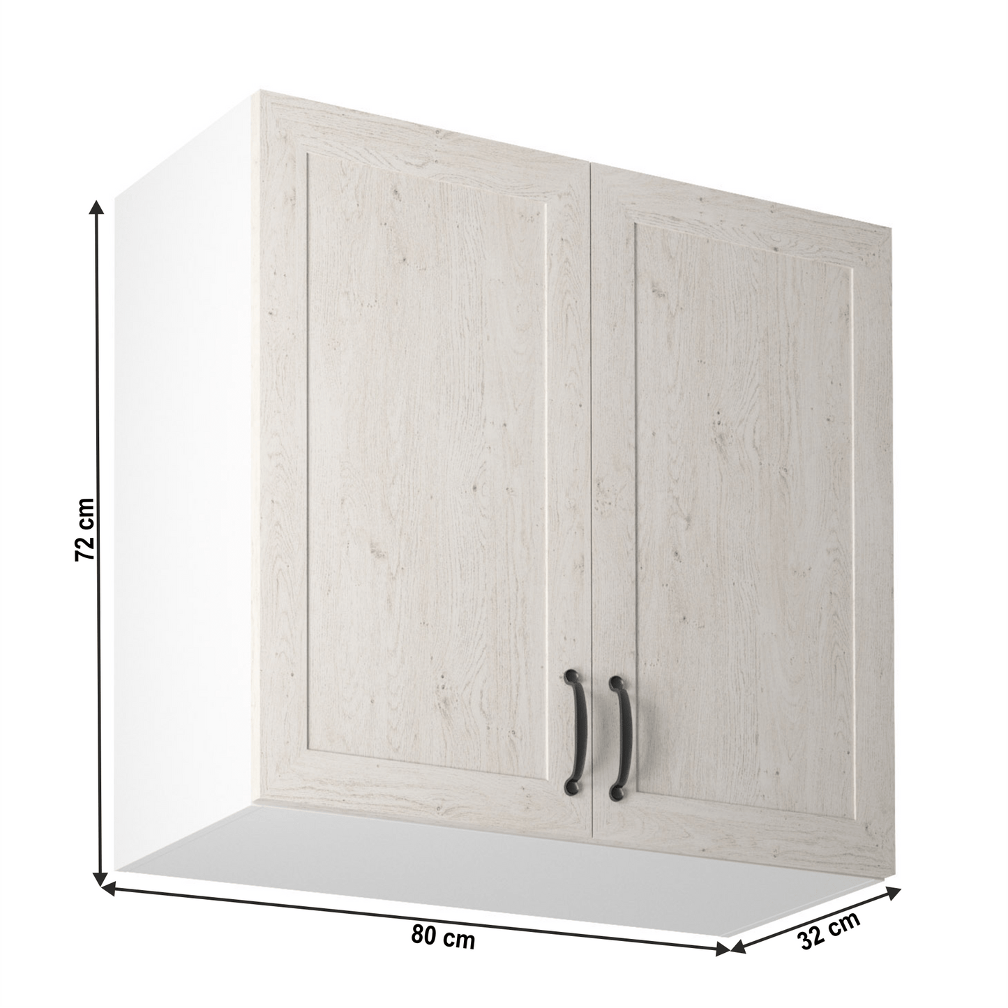 Dulap superior, alb/pin nordic, ROYAL G80