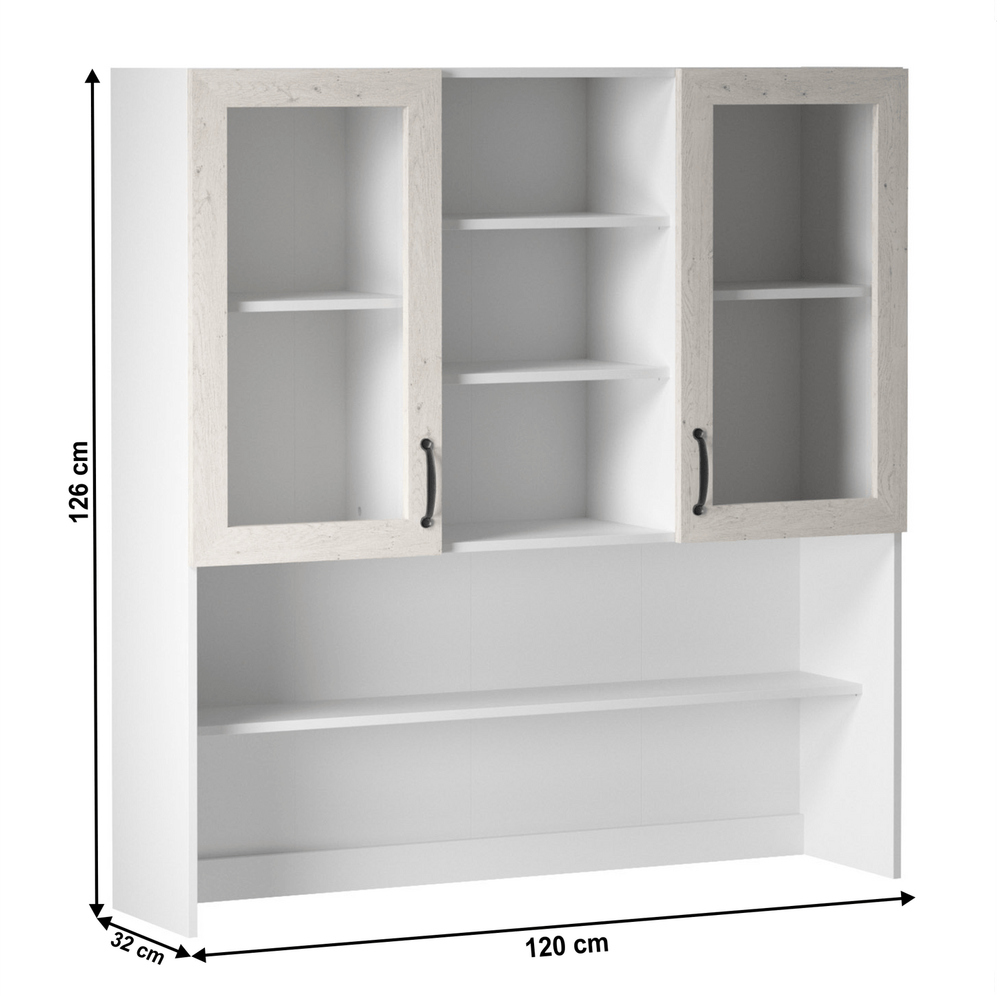 Extensie combinată, alb/pin nordic, ROYAL K120