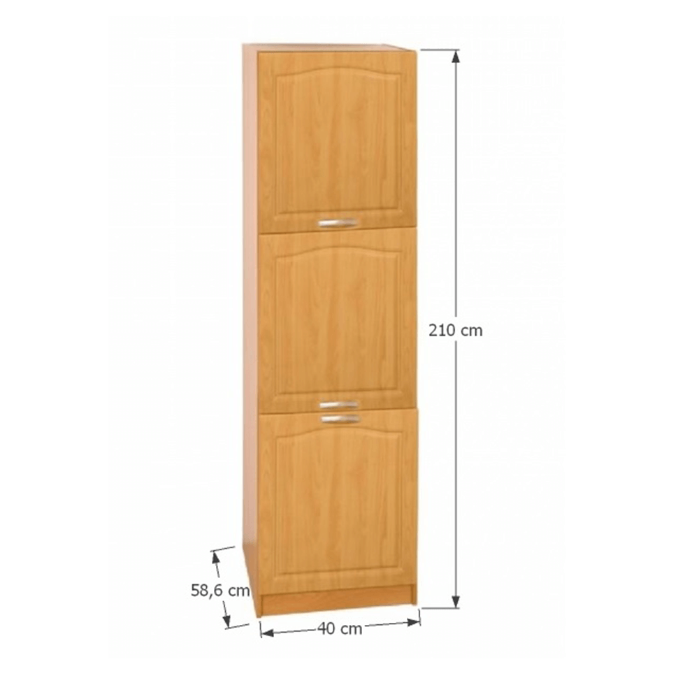 Dulap bucătărie, arin, de stânga, LORA MDF NEW KLASIK S40/210/58