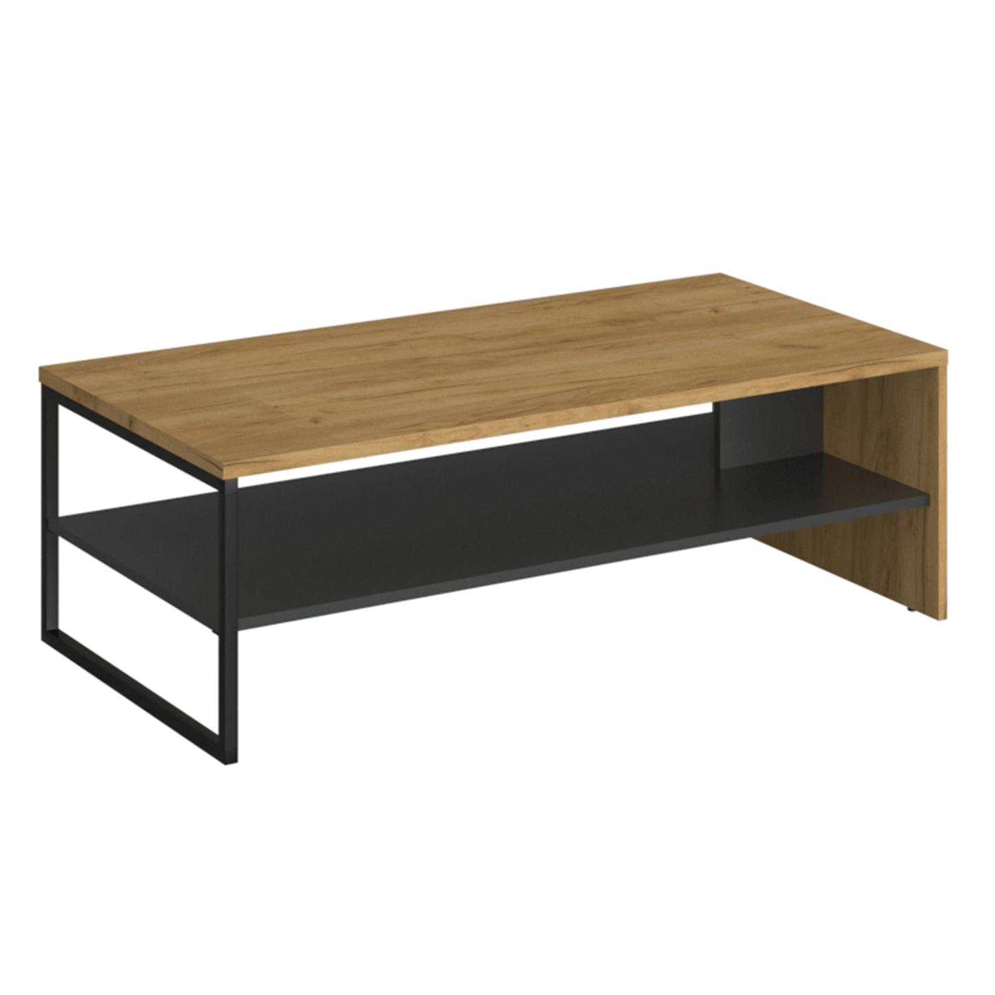 Măsuţă de cafea 120, stejar craf auriu/antracit, SANTANA