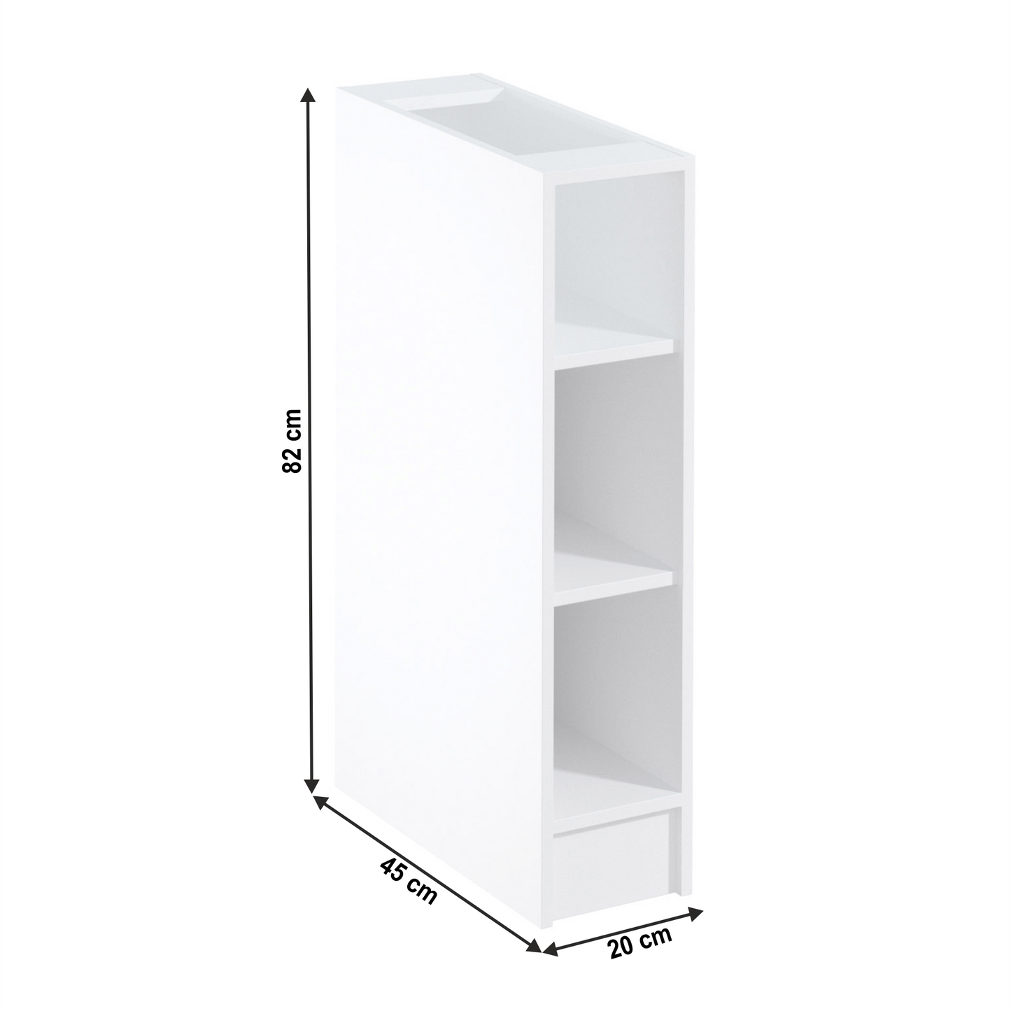 Dulap inferior D20P, alb, SICILIA