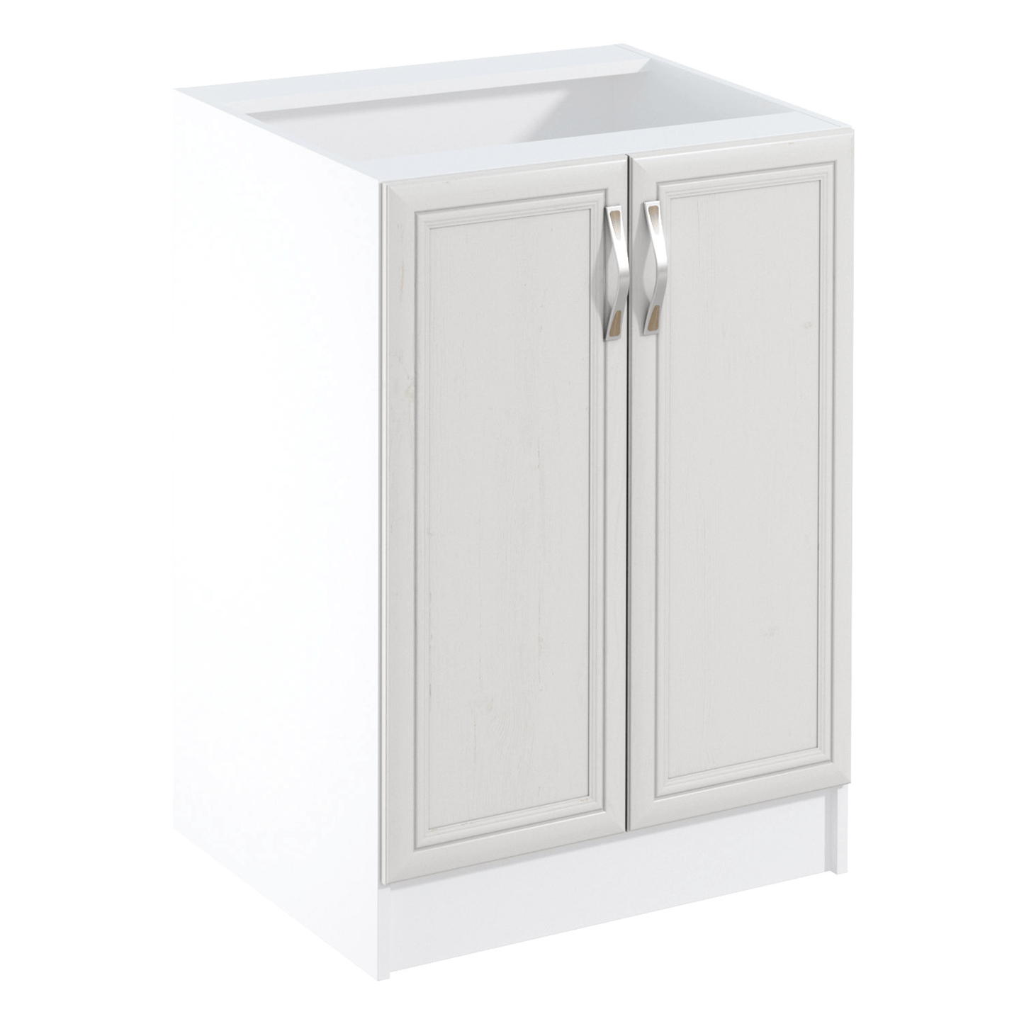 Dulap inferior D60 cu uşi, alb/pin Andersen, SICILIA