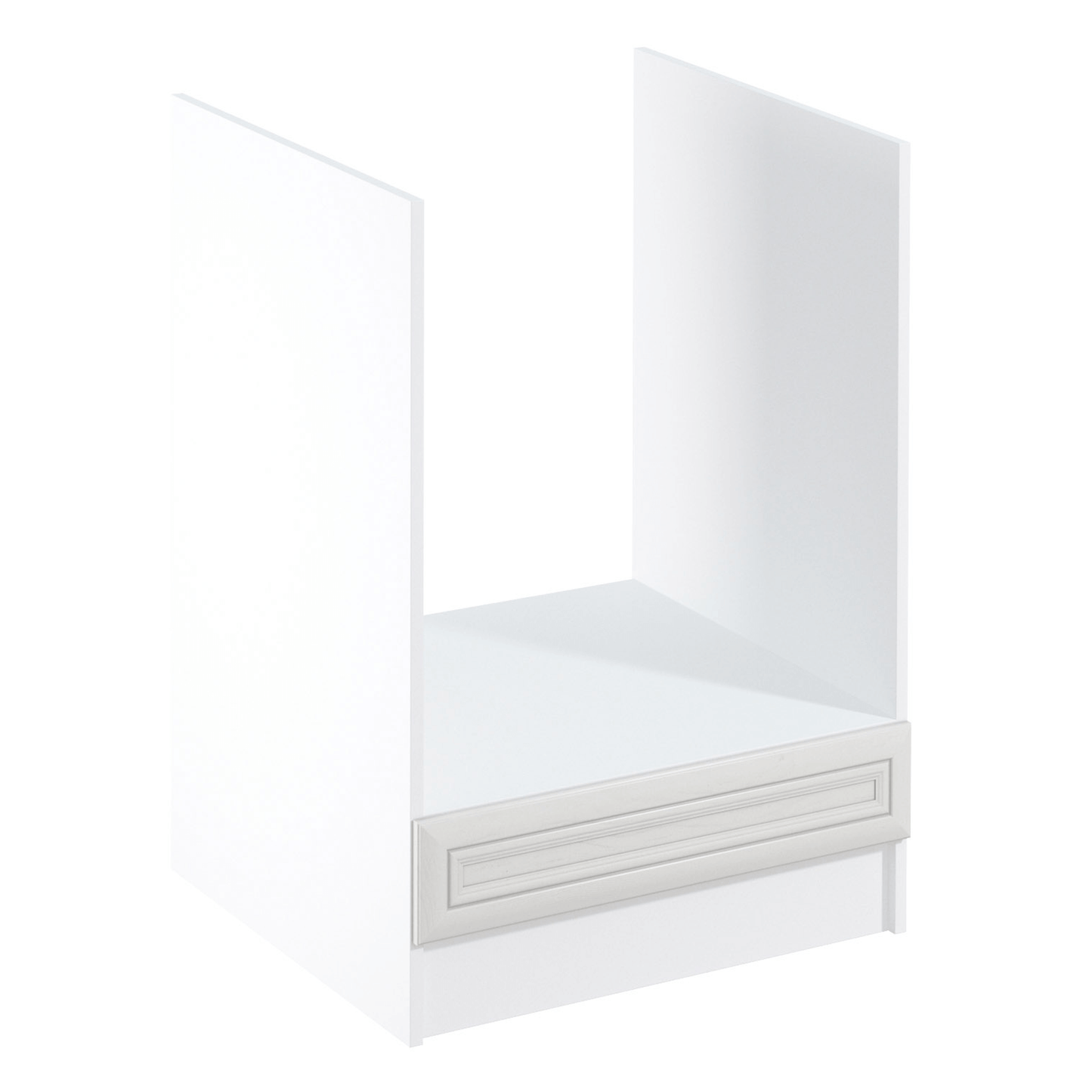 Dulap inferior D60ZK pentru electrocasnice încorporate, alb/pin Andersen, SICILIA