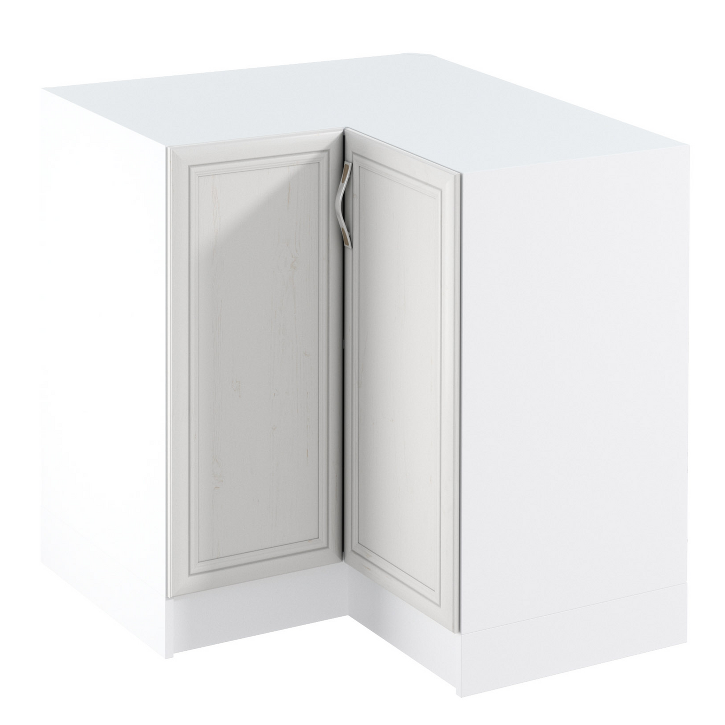 Dulap inferior de colţ D90N, alb/pin Andersen, SICILIA