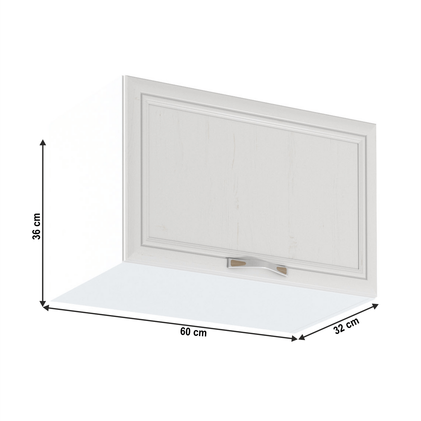 Dulap superior G60KN, alb/pin Andersen, SICILIA