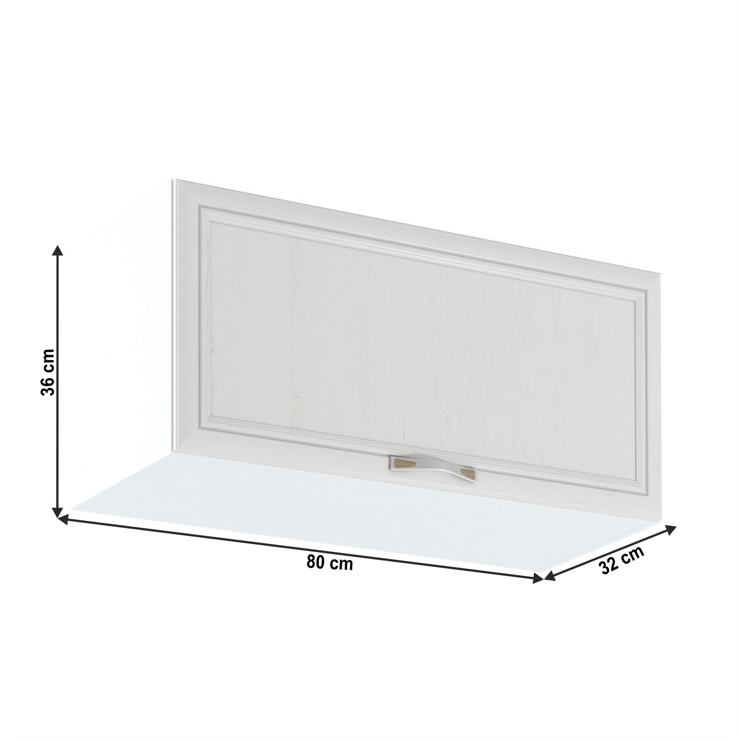 Dulap de sus G80K, alb/pin Andersen, SICILIA