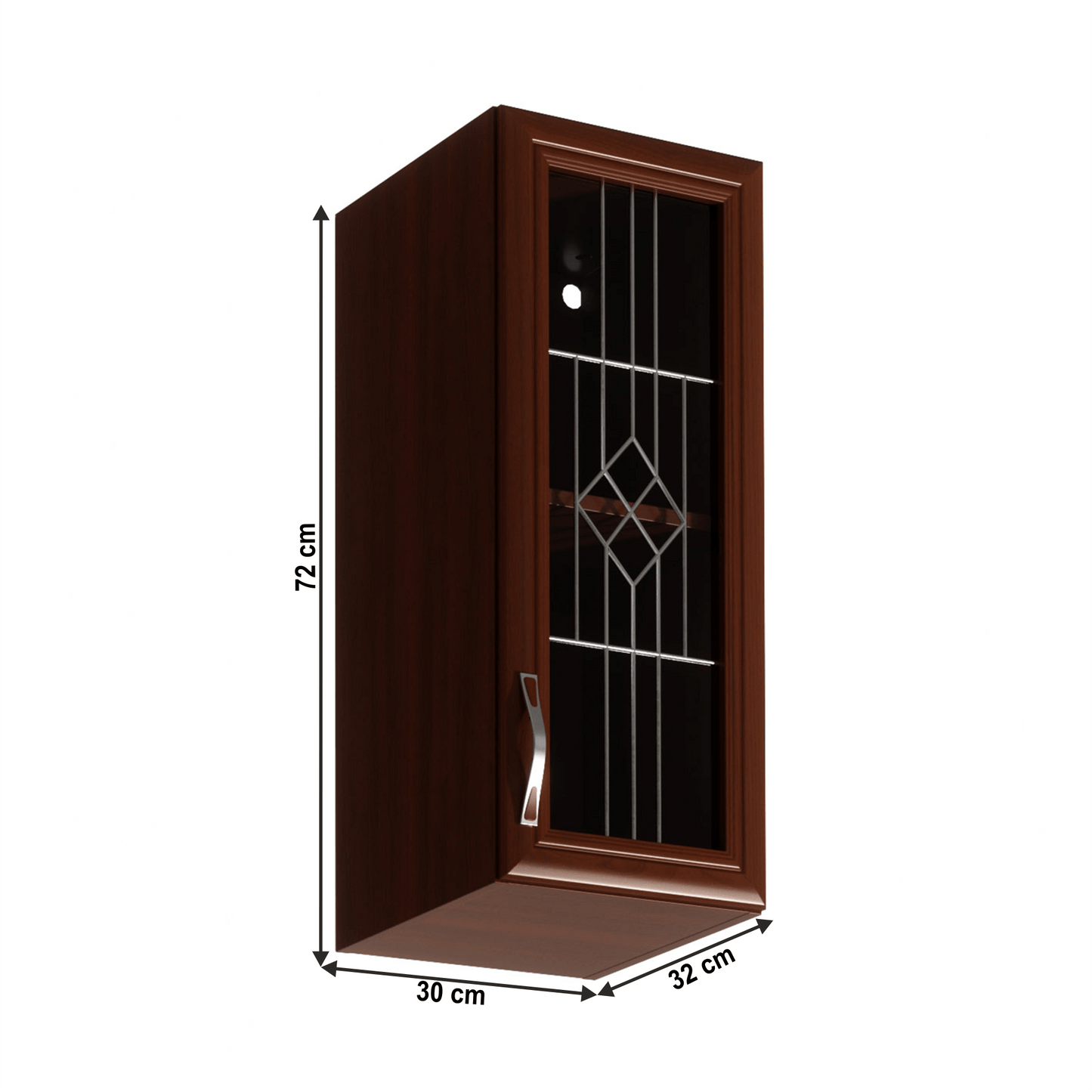 Dulap superior G30S cu geam, model dreapta, nuc Milano, SICILIA