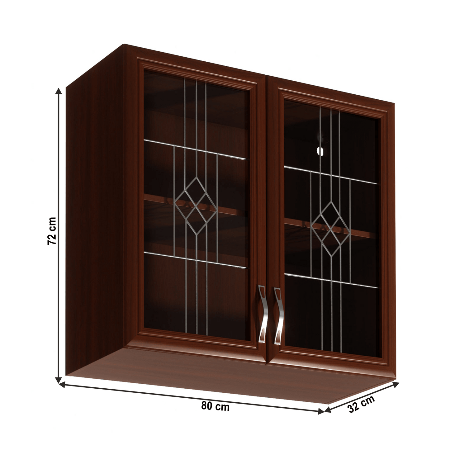 Dulap superior G80S cu geam, nuc Milano, SICILIA
