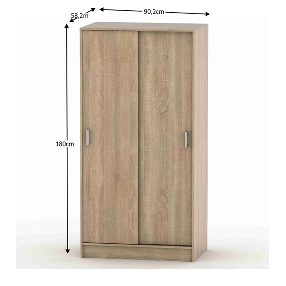 Dulap, stejar sonoma, BETTY 4 BE04-002-00