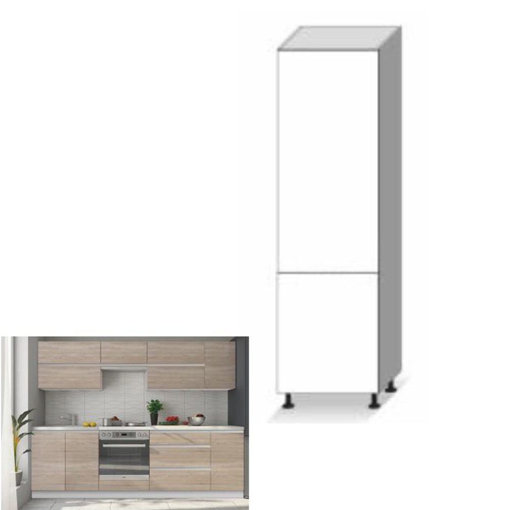 Dulap înalt produse alimentare, stejar sonoma, LINE