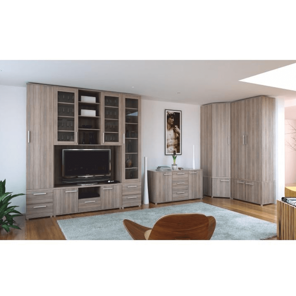 Dulap, cu 2-uşi, cu 1 sertar, DTD laminat, stejar sonoma, DUNAJ TIPUL10