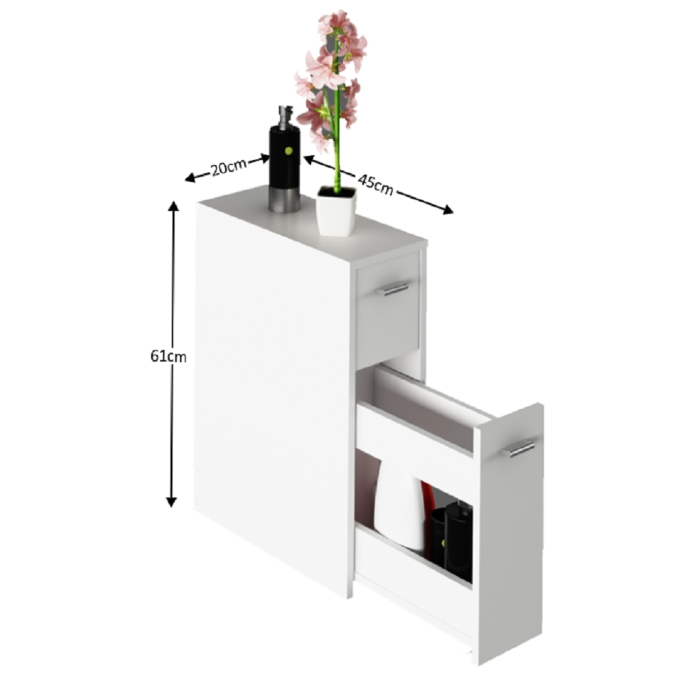 Dulap de baie, alb, NATALI TYP 8