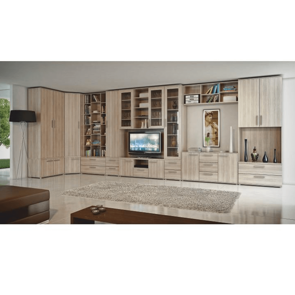 Dulap mic cu 2 sertare, PAL melaminat, stejar sonoma, DUNAJ TYP 8