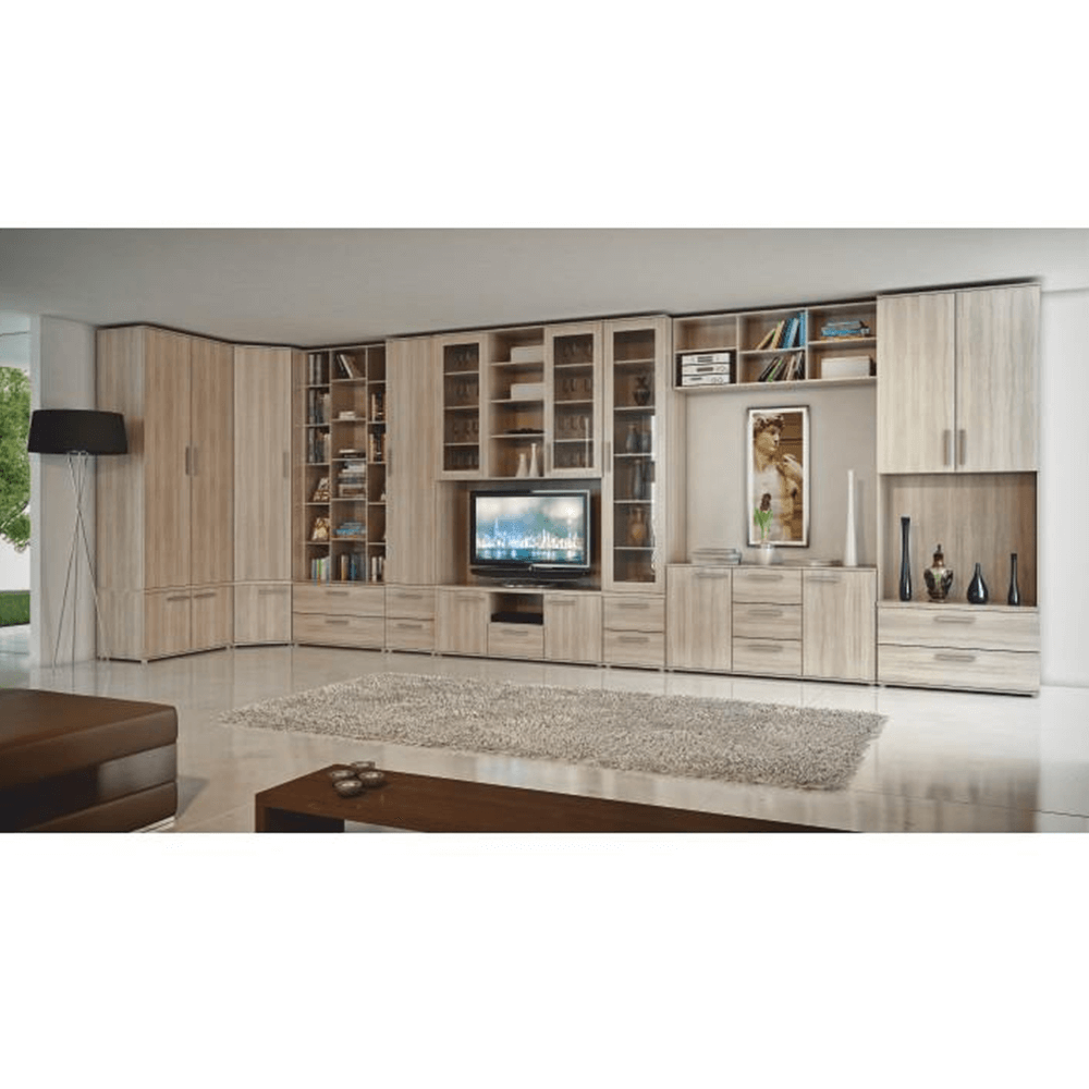 Dulap mic cu 2-uşi, DTD laminat, stejar sonoma, DUNAJ TIPUL7