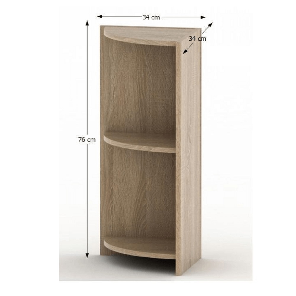 Dulăpior de colţ, stejar sonoma, TEMPO ASISTENT NEW 014