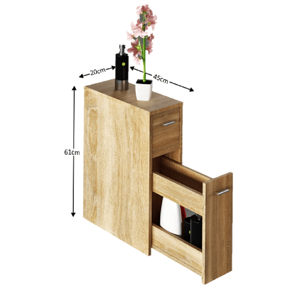 Dulap de baie, stejar sonoma, NATALI TYP 8