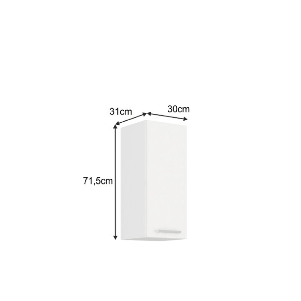 Dulap superior, alb, SPLIT 30 G-72 1F