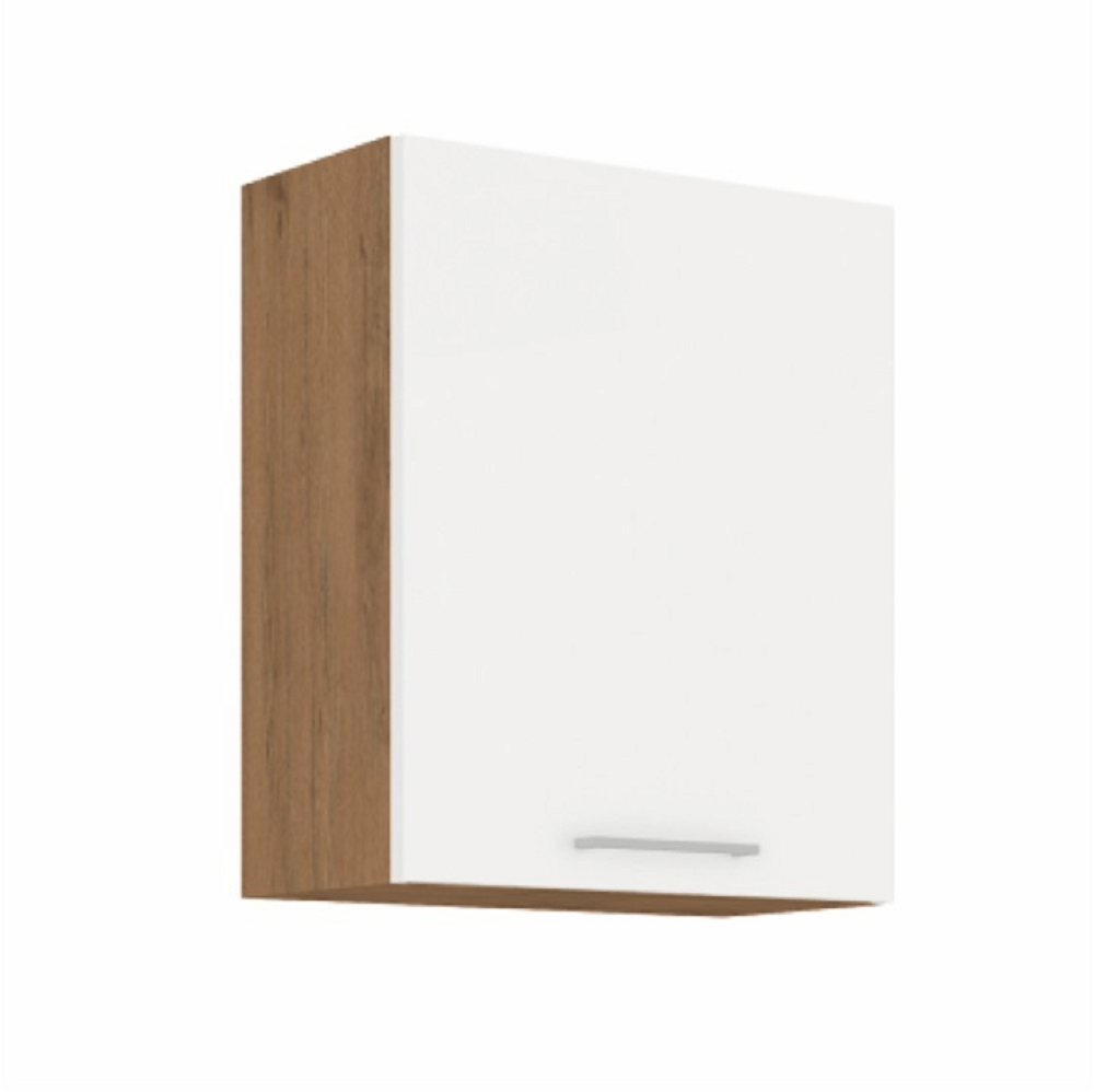 Cabinet superior, stejar Lancelot/alb extra lucios HG, VEGA 60 G-72 1F