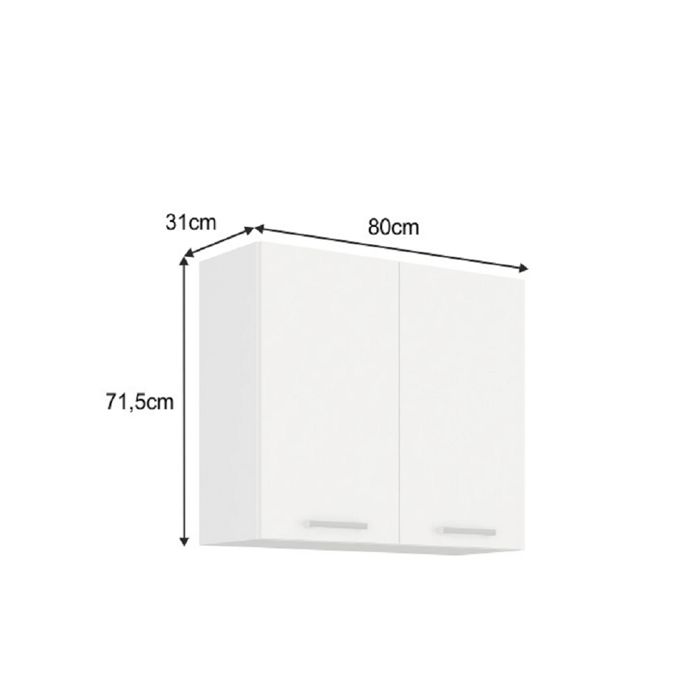 Dulap superior, alb, SPLIT 80 G-72 2F