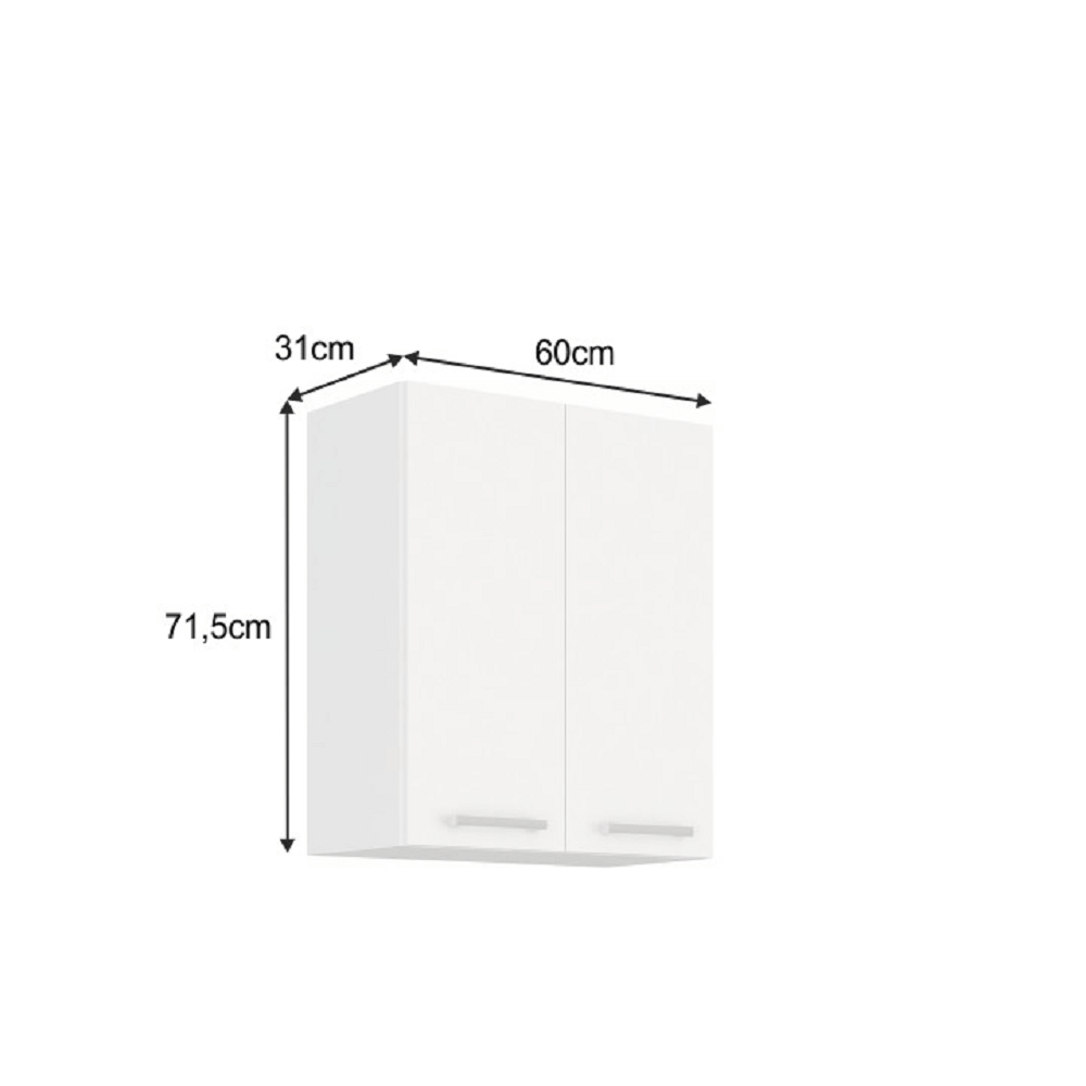 Dulap superior, alb, SPLIT 60 G-72 2F