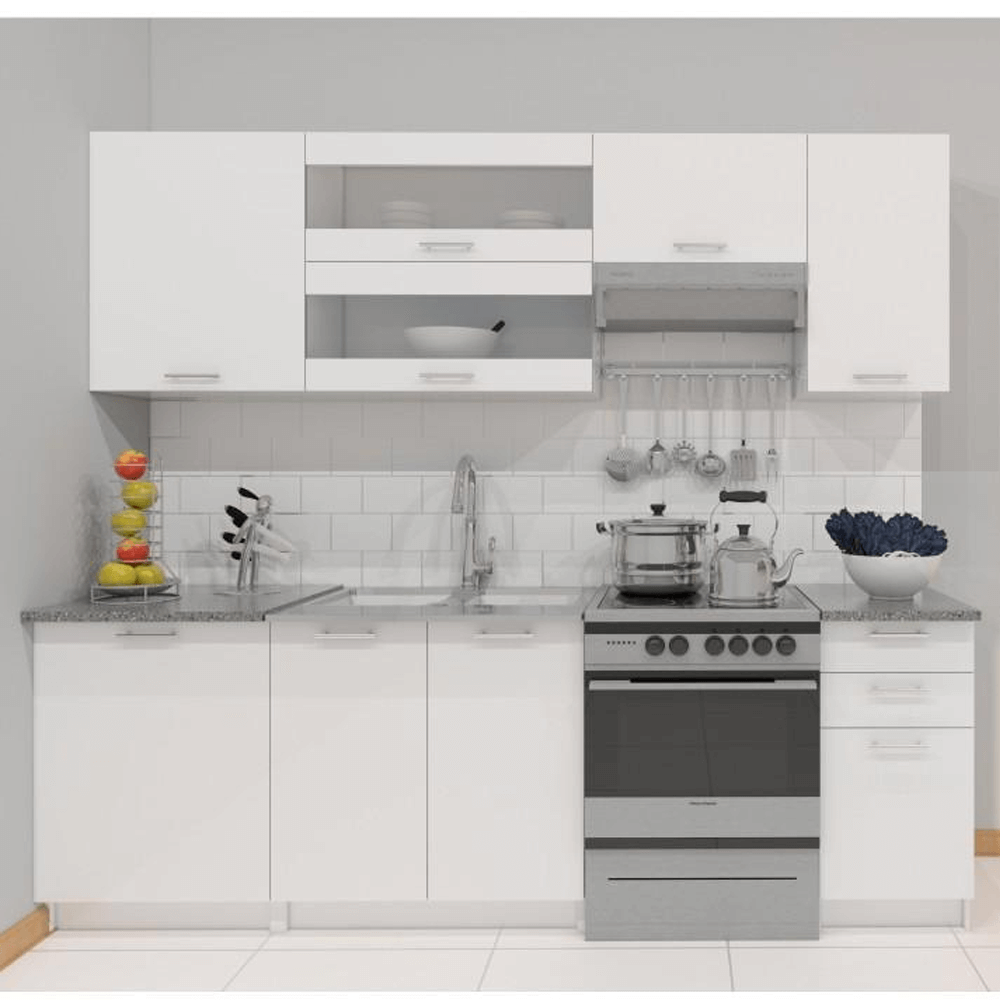 Dulap inferior combinat, alb, FABIANA S-40SZ2