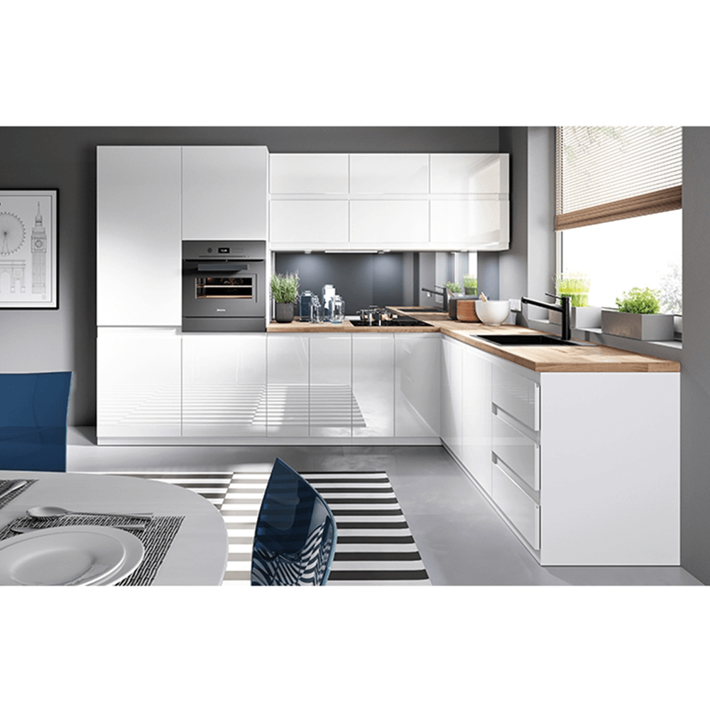 Dulap inferior, alb/alb extra lucios, AURORA D40S5