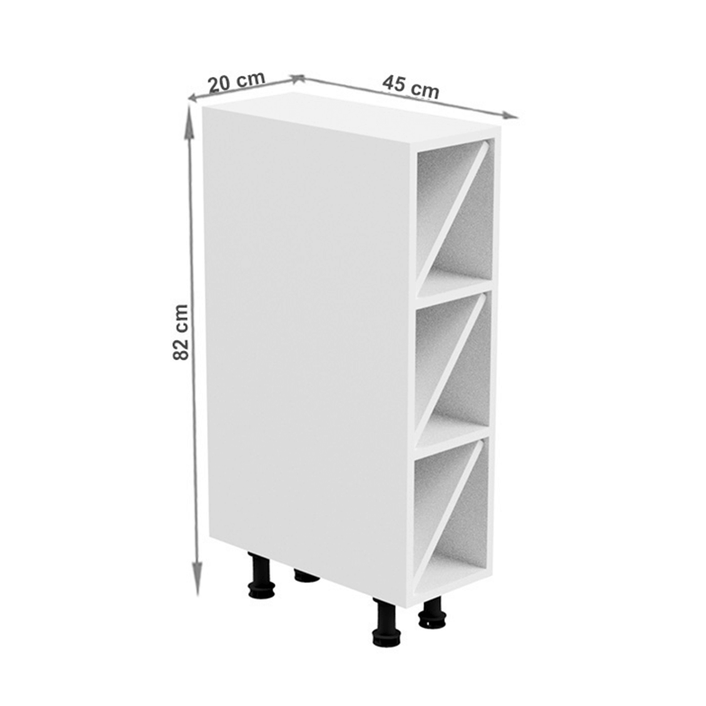 Dulap inferior, alb, AURORA D20W