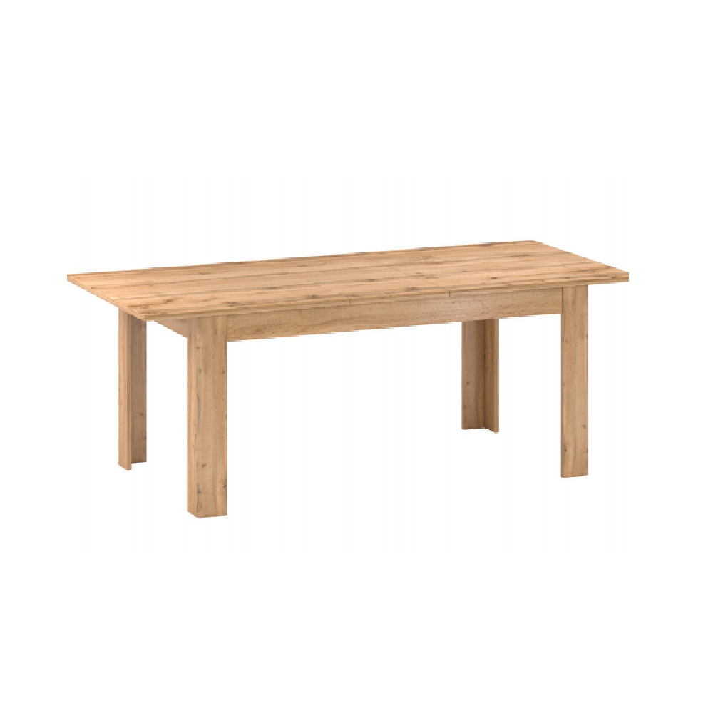 Masă de luat masa pliantă, stejar apalache, 160-200x90 cm, PUSAN S