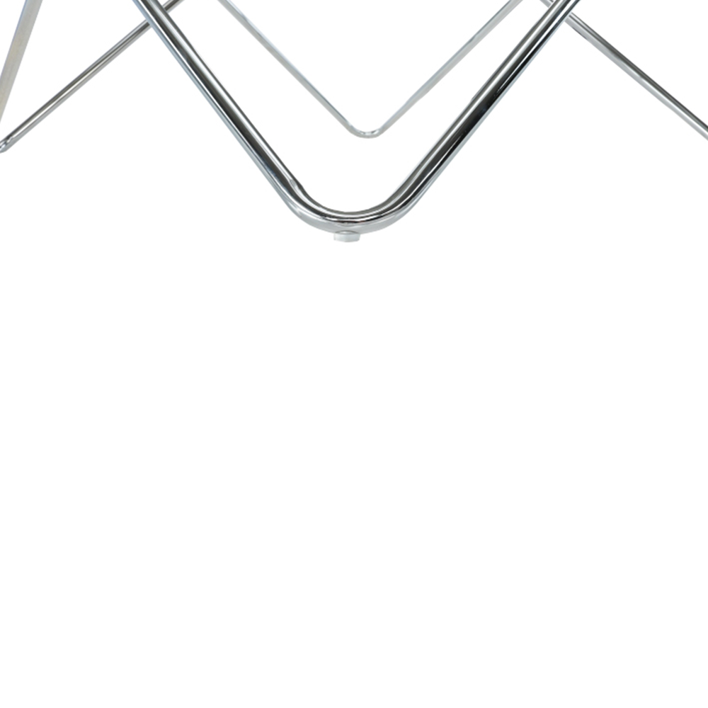 Măsuţă de cafea, crom/sticlă transparentă, LEONEL