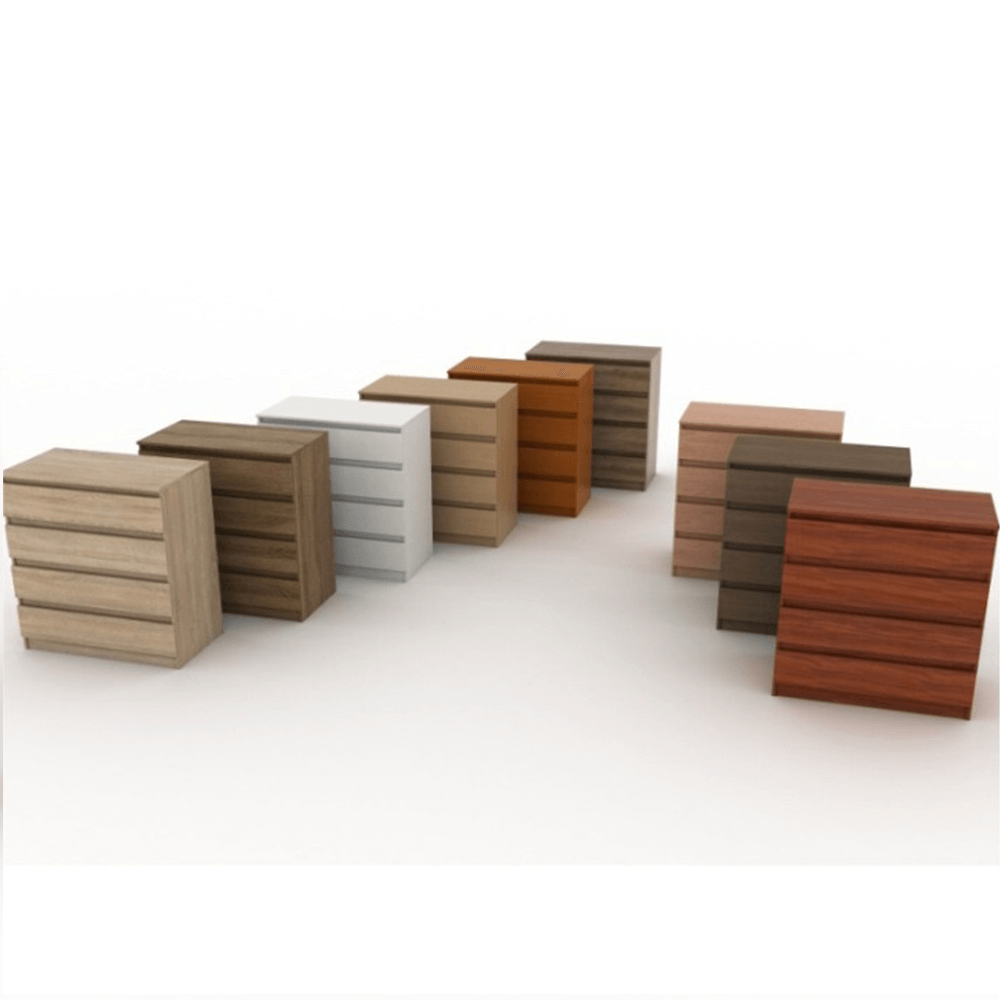 Comodă cu 4 sertare, albă, HANY NEW 014