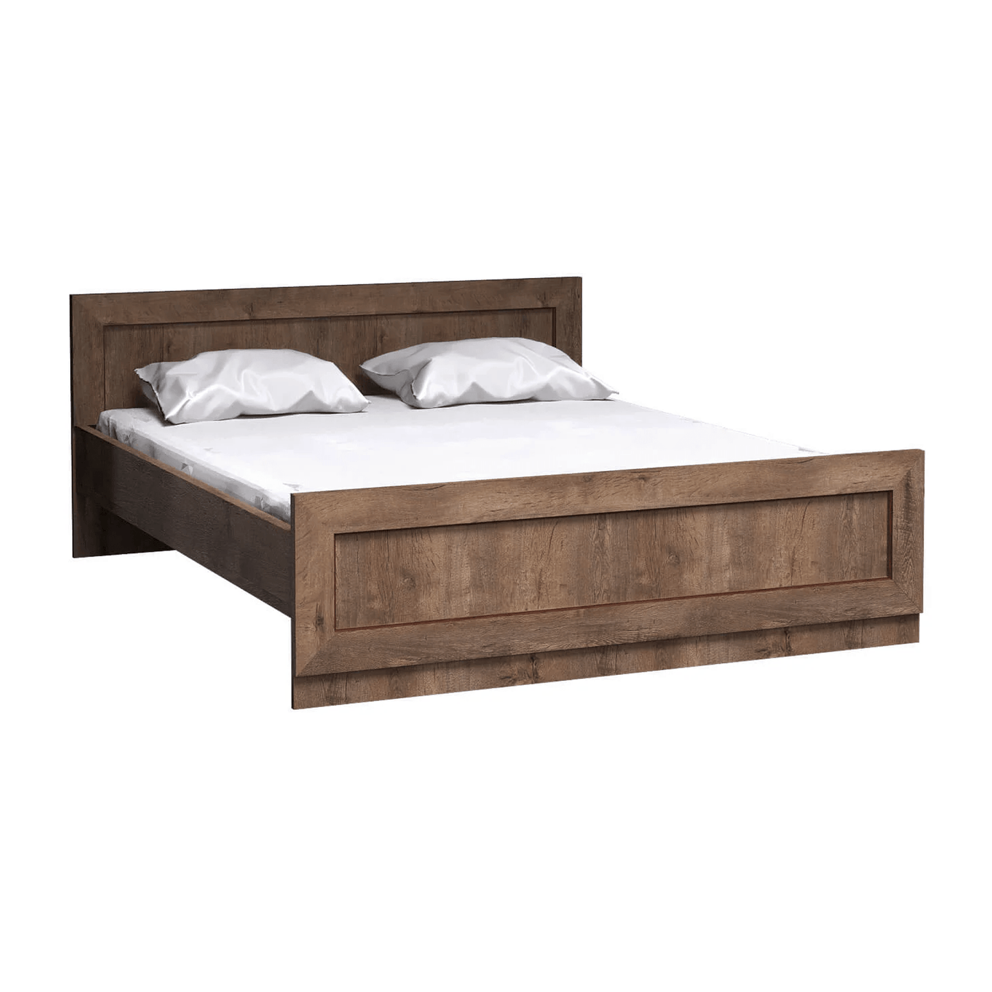 Pat cu somieră, Typ T20 pat 160x200 cm, stejar lefkas, TEDY Typ T20