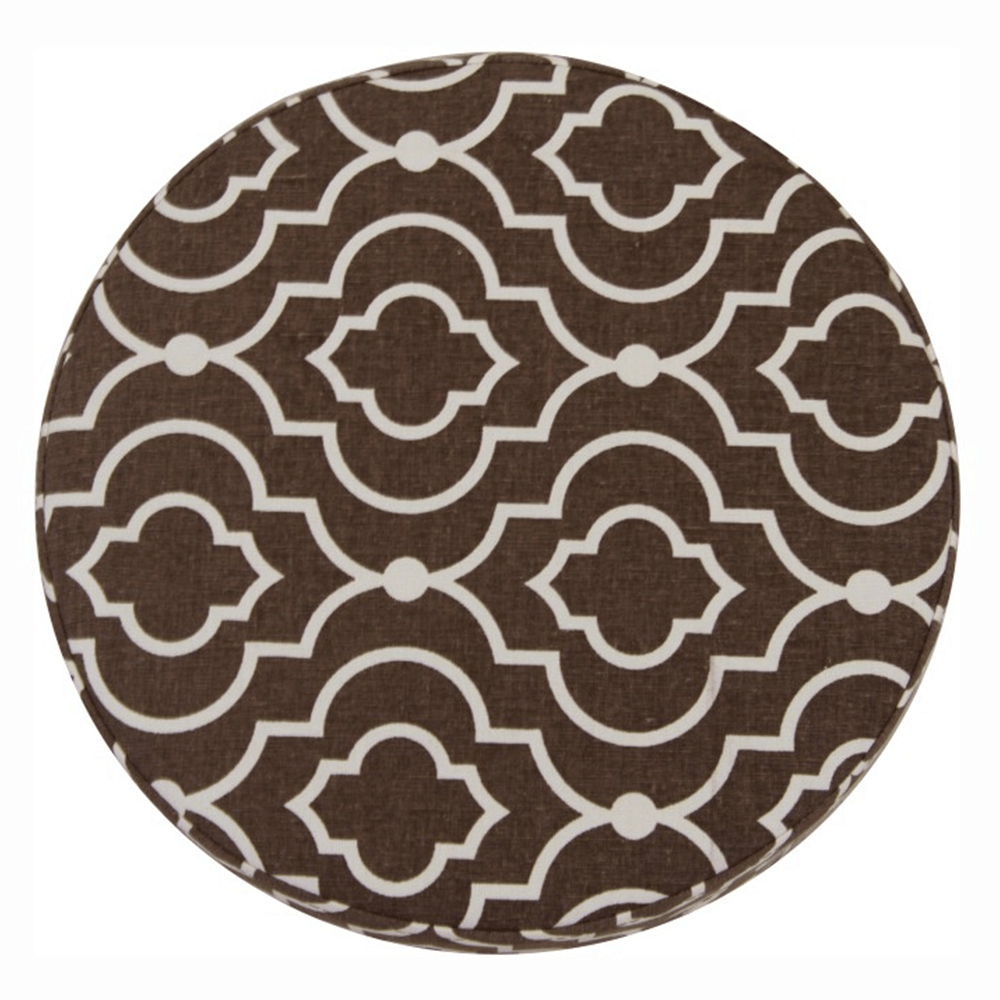 Taburet, maro/alb cu model, DARLA TYP 2