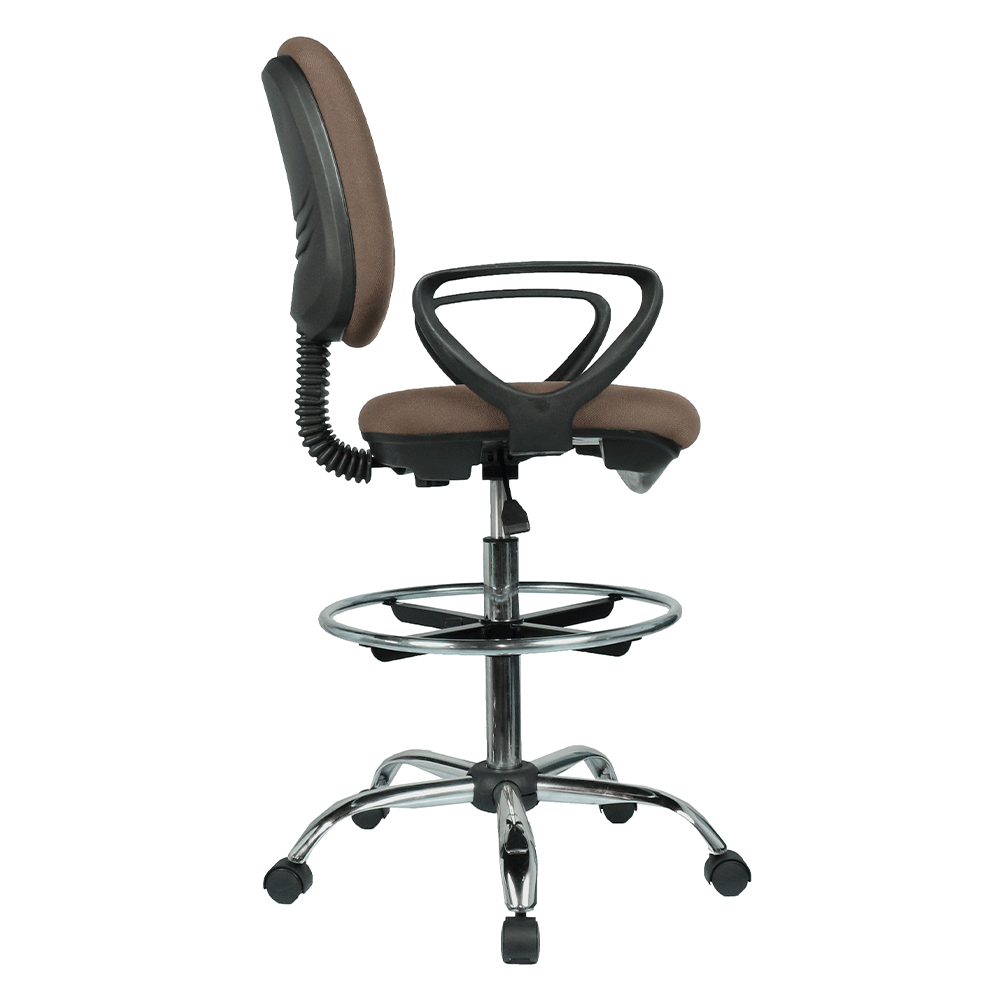 Scaun de lucru ridicat, maro / negru, TAMBER