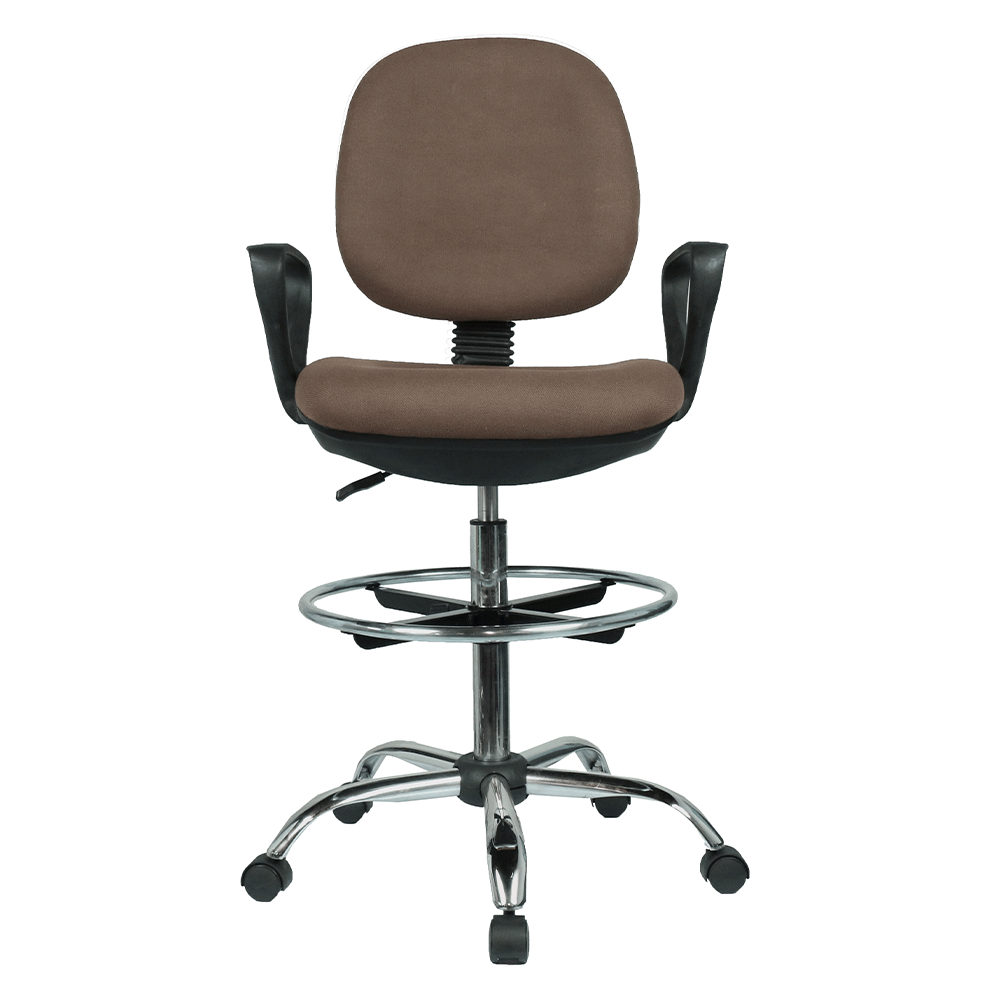Scaun de lucru ridicat, maro / negru, TAMBER