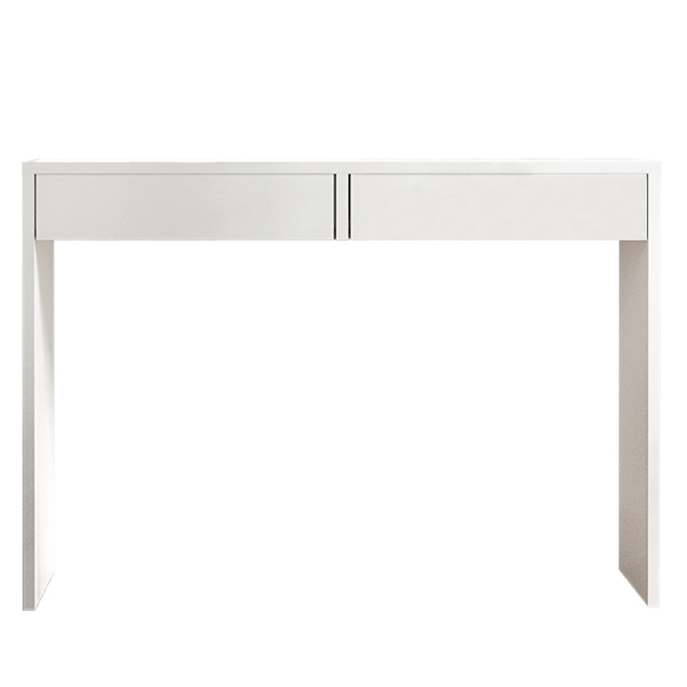 Măsuţă de toaletă/masă de birou, albă, VIOLET