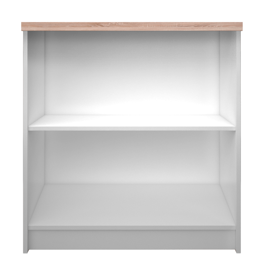 Etajeră joasă 80, alb/stejar sonoma, TOPTY TYP 16